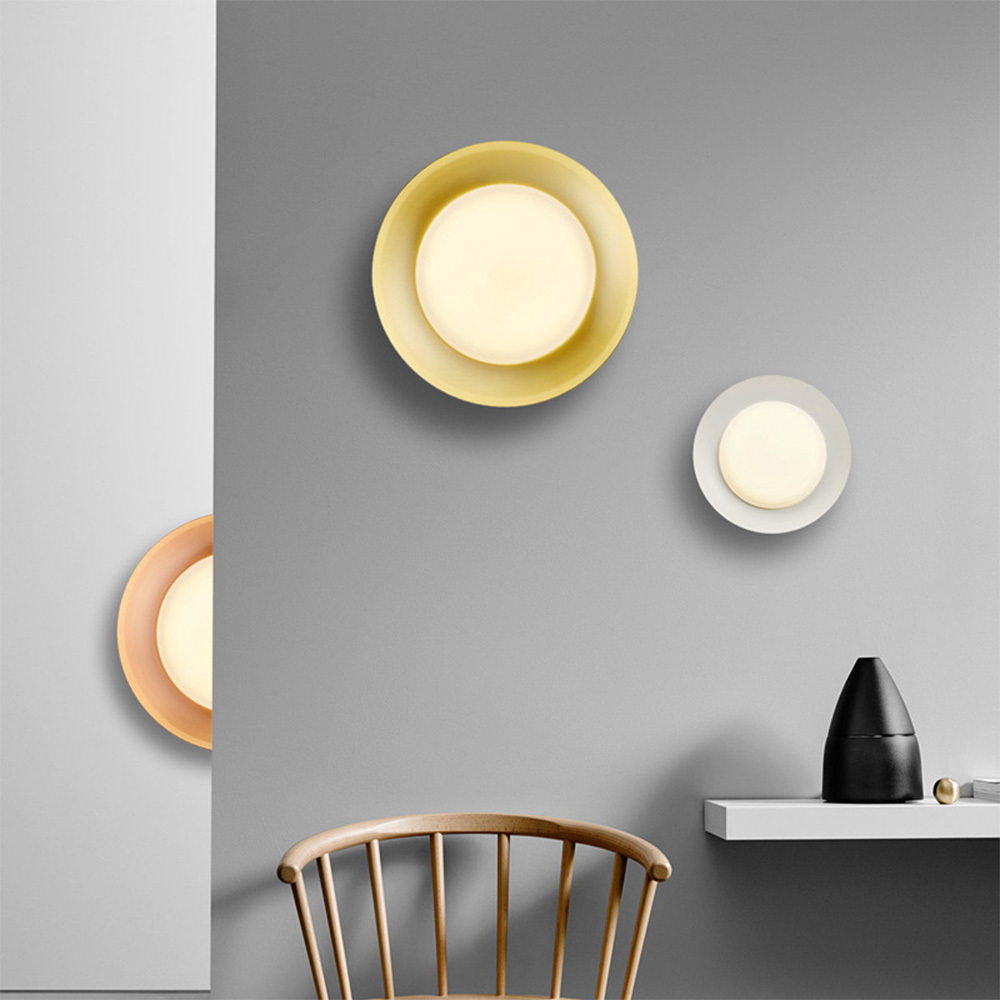 [Copy]Circles Semi Flush Modern Bedoom LED Ceiling Light