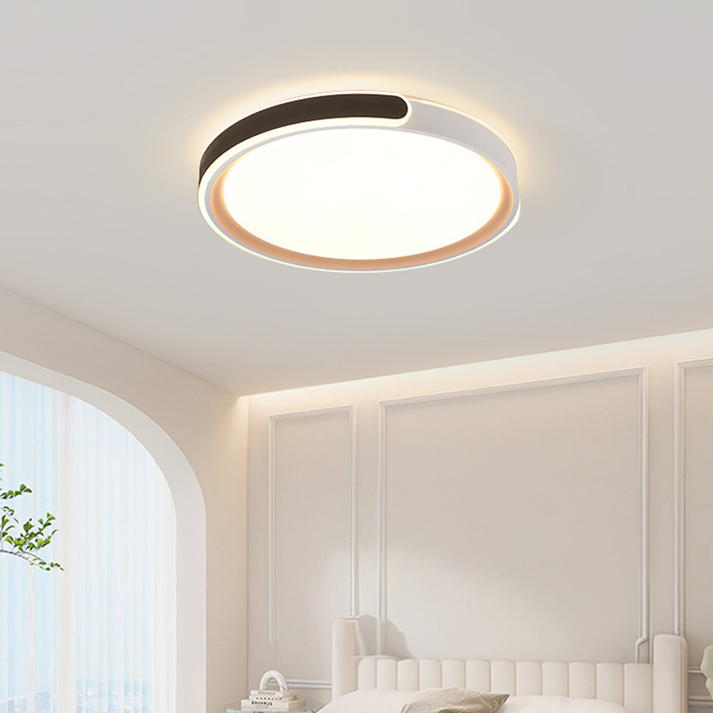 Modern Circle Metal LED Ceiling Light For Bedroom