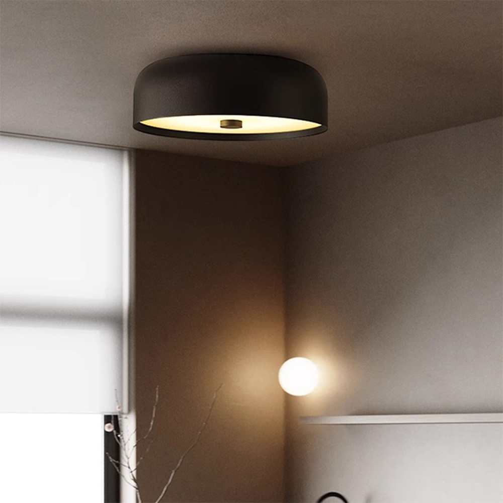 Nordic Retro Round LED Ceiling Light For Bedroom
