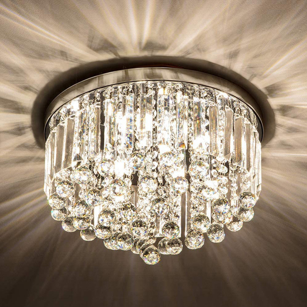 Modern Large Round Crystal Chandelier Ceiling Light​