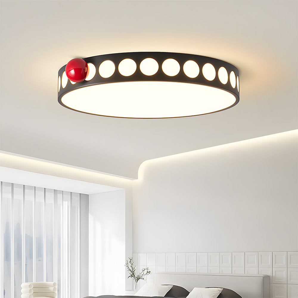 [Copy]Flush Mount Cream Style Acrylic Bedoom LED Ceiling Light