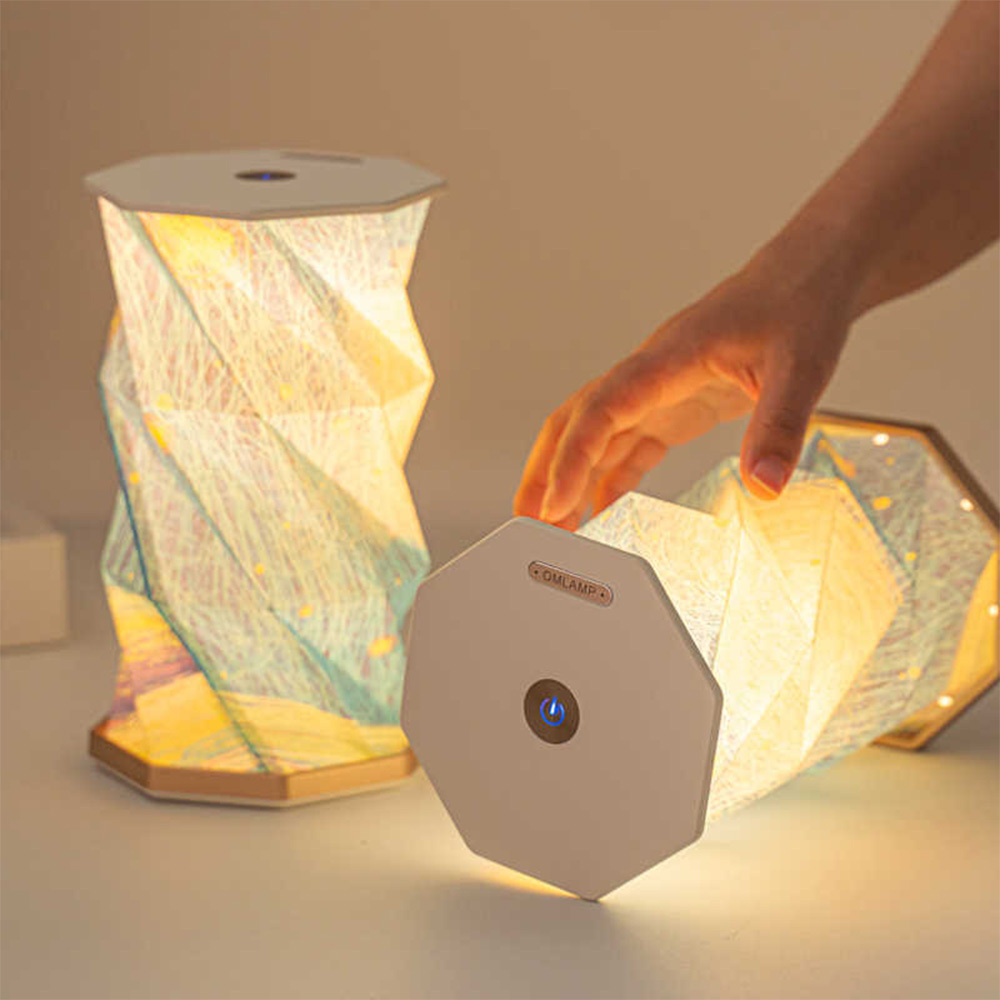 Starry Folding Paper Night Light Birthday Gift Table Light