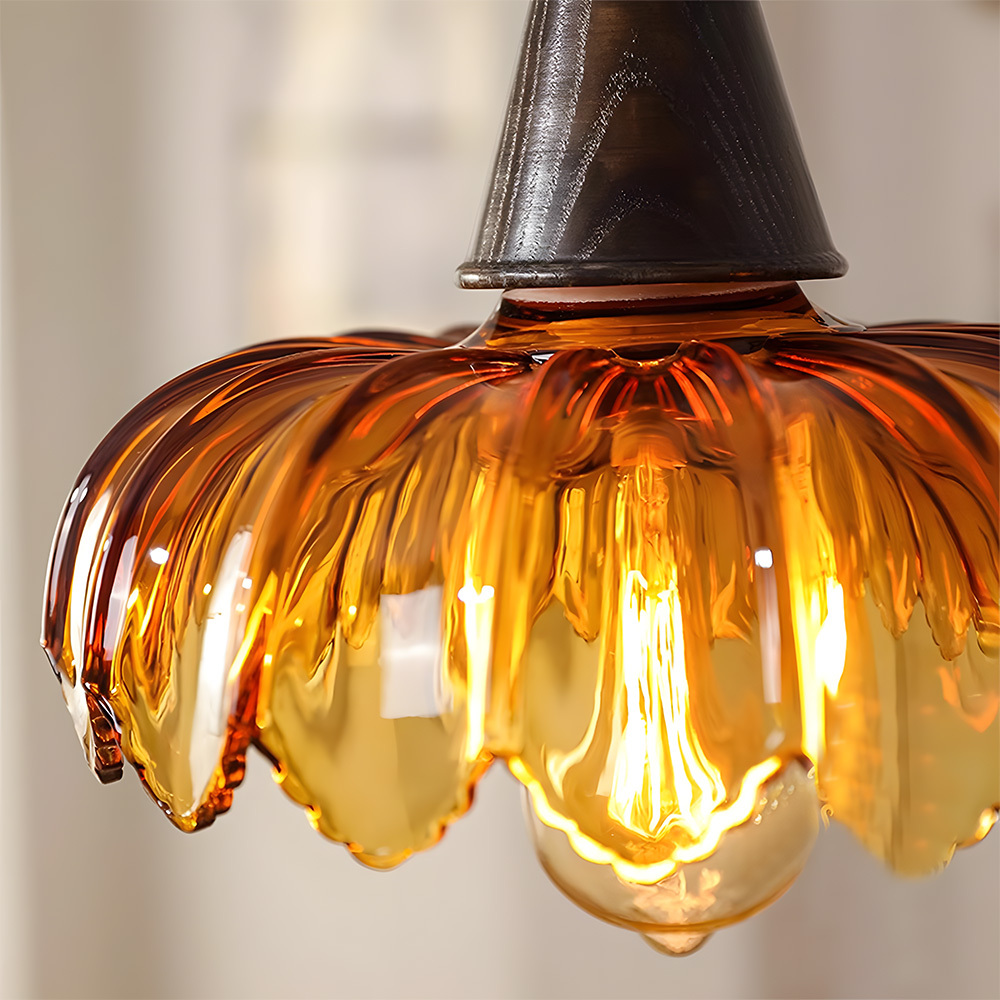 [Copy]Retro Crackle Glass LED Dining Room Pendant Light