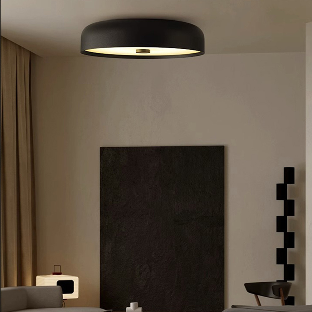 Nordic Retro Round LED Ceiling Light For Bedroom