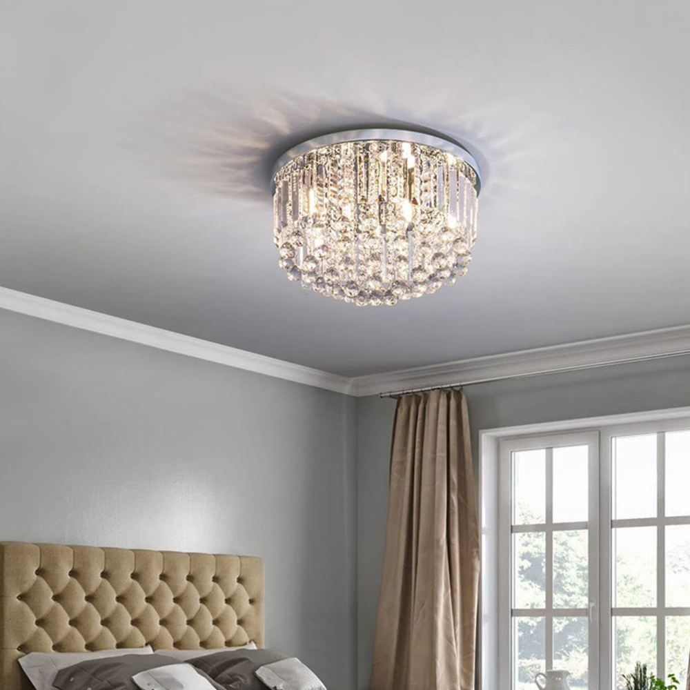 Modern Large Round Crystal Chandelier Ceiling Light​