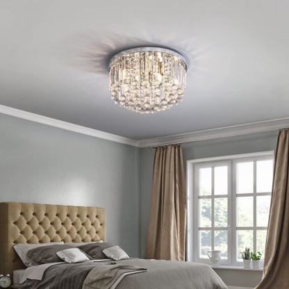 Modern Large Round Crystal Chandelier Ceiling Light​