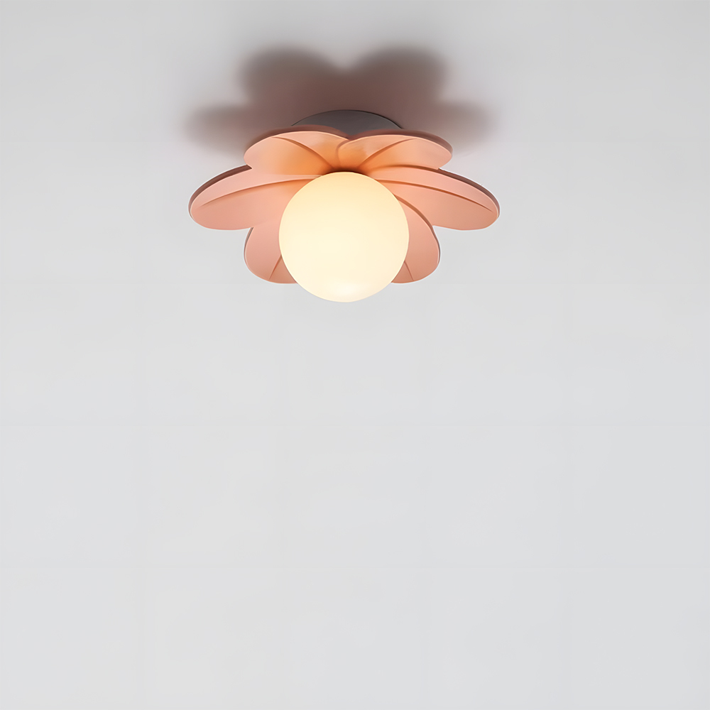 Decorative Colorful Resin Semi Flush Mount Ceiling Lamp 