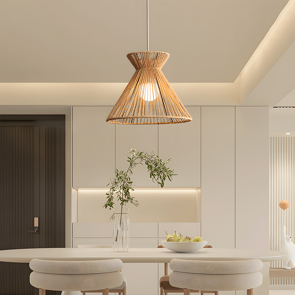 Paper Woven Hanging Lamp for Modern Interiors