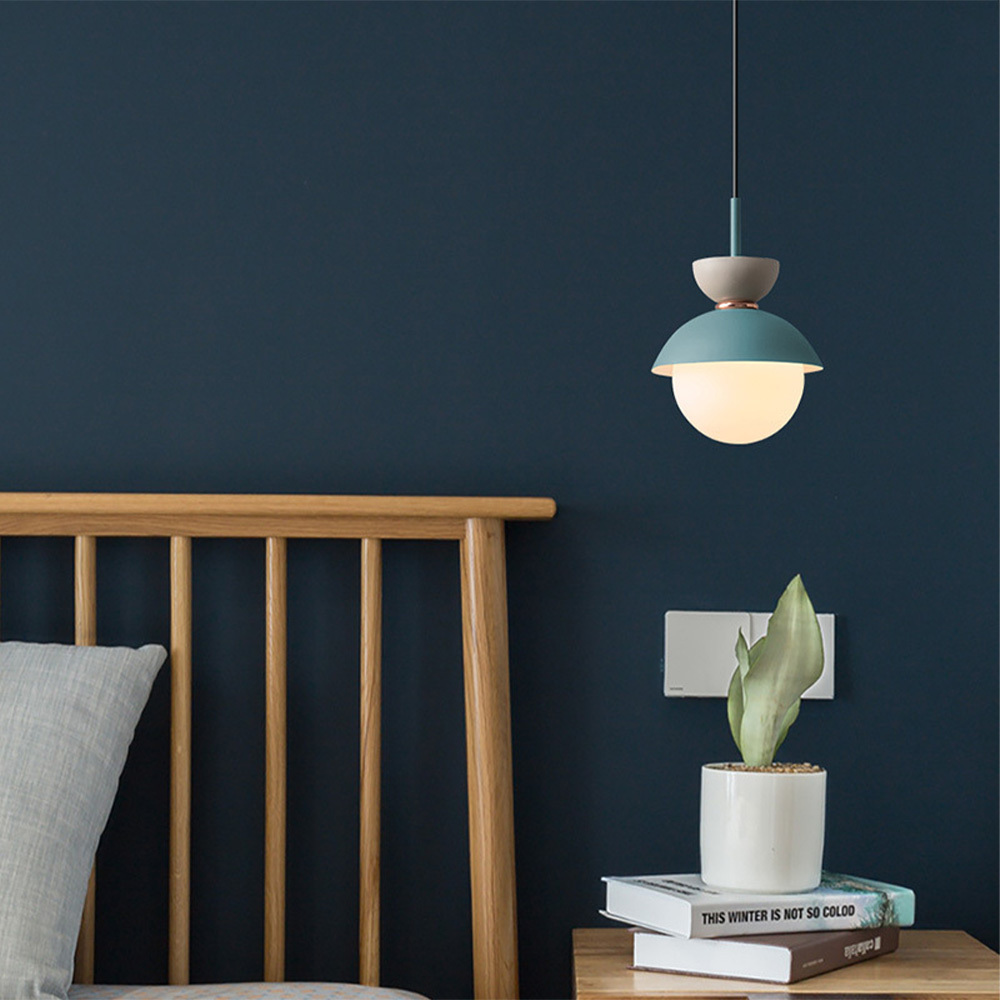 [Copy]Elegant Flower Shape Glass Dining Room Pendant Light