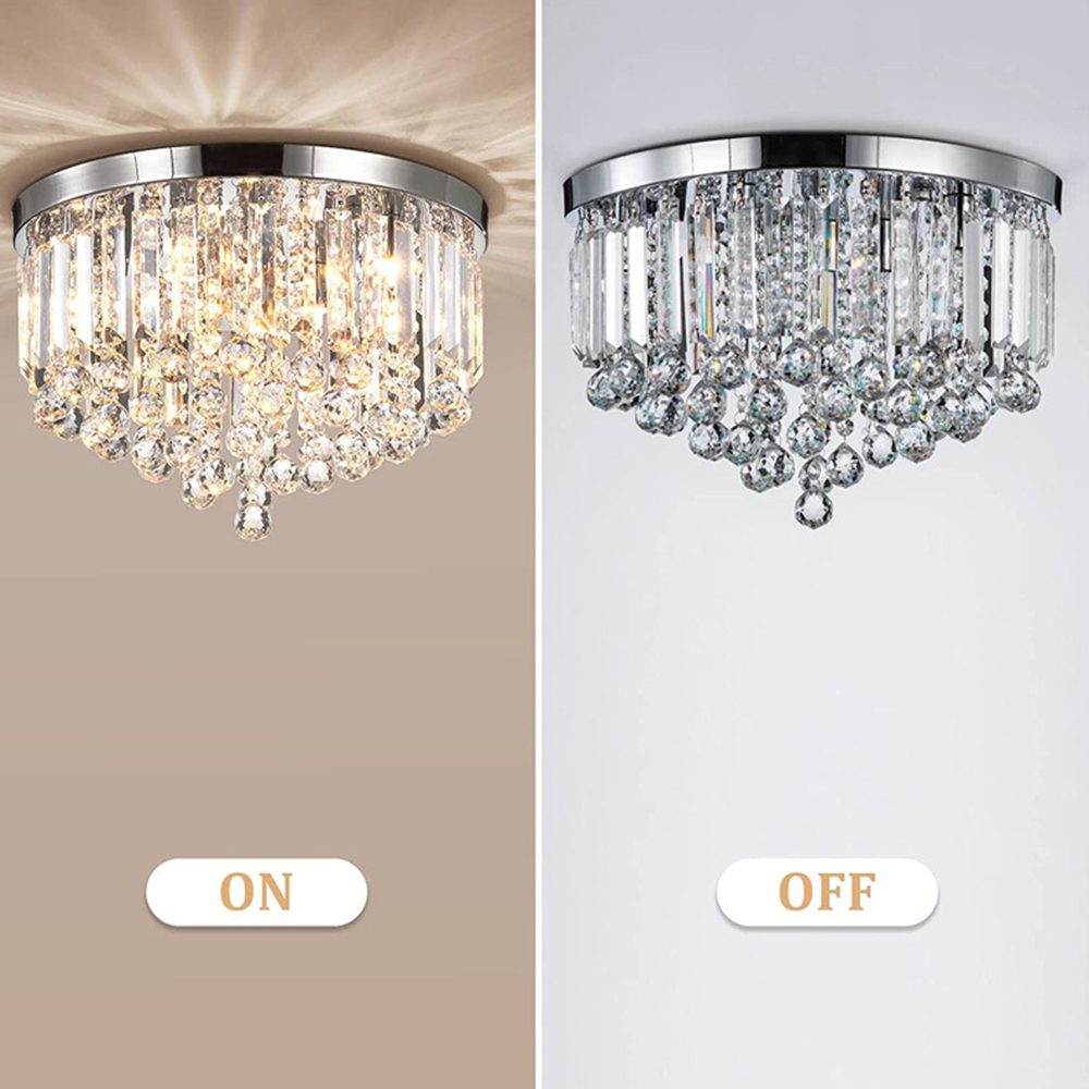 Modern Large Round Crystal Chandelier Ceiling Light​