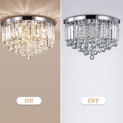 Modern Large Round Crystal Chandelier Ceiling Light​
