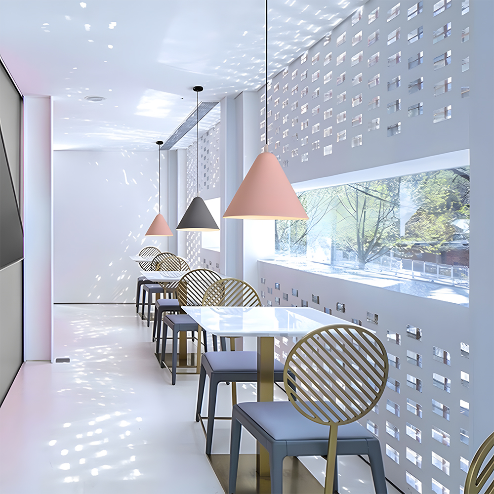 Modern Industrial Multi-Color Iron Pendant Light