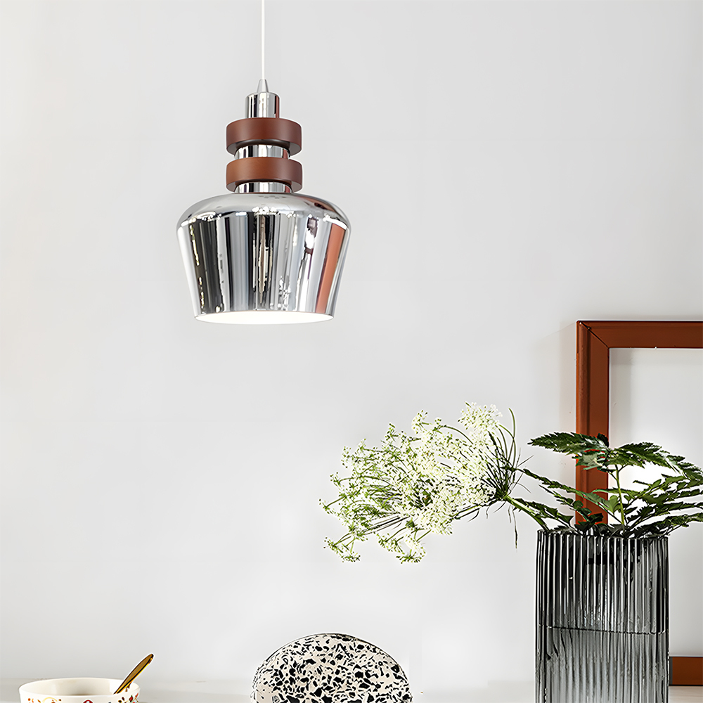 Iron Wood Brown Pendant Light Set