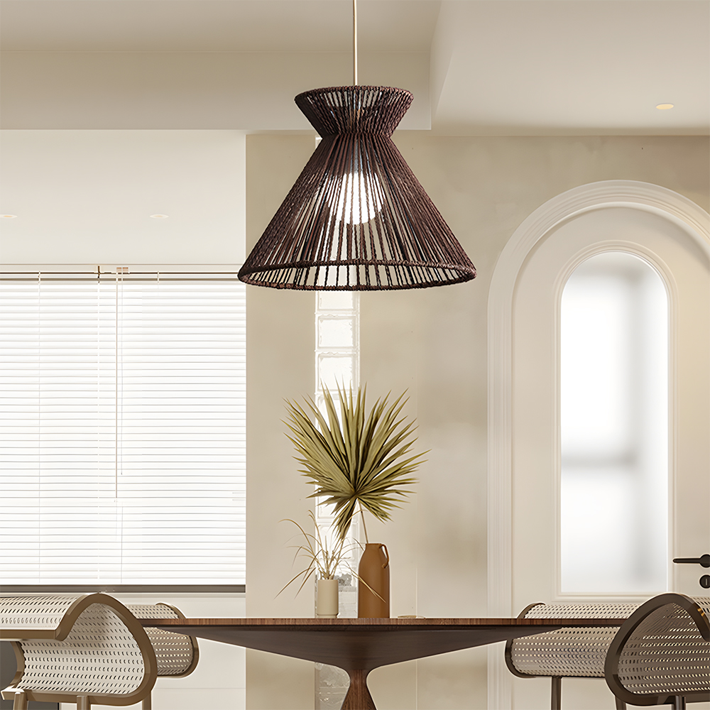 Paper Woven Hanging Lamp for Modern Interiors