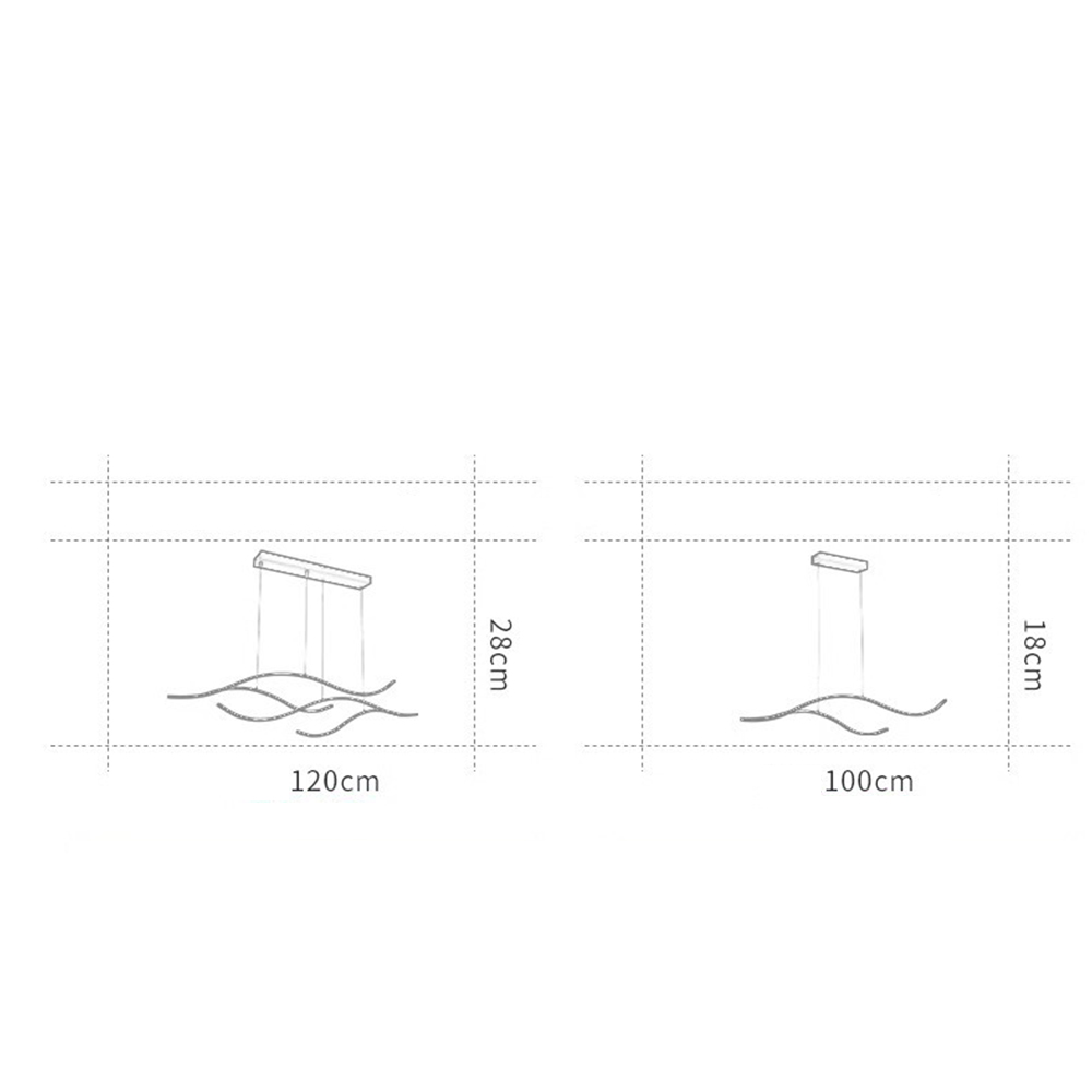 Creative Designer Luxury Nordic-Style Linear Pendant Bar & Cafe Light