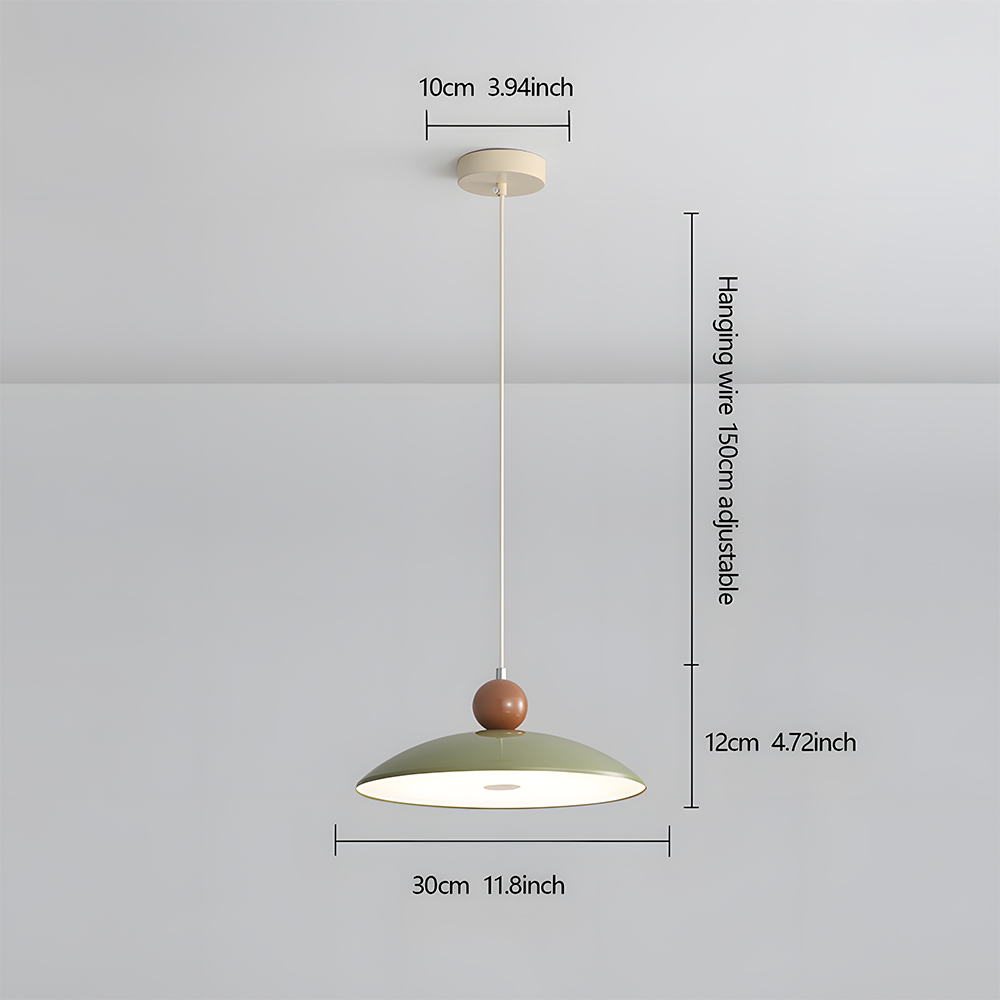 Scandi-Style Cream Minimalist Acrylic Pendant Light