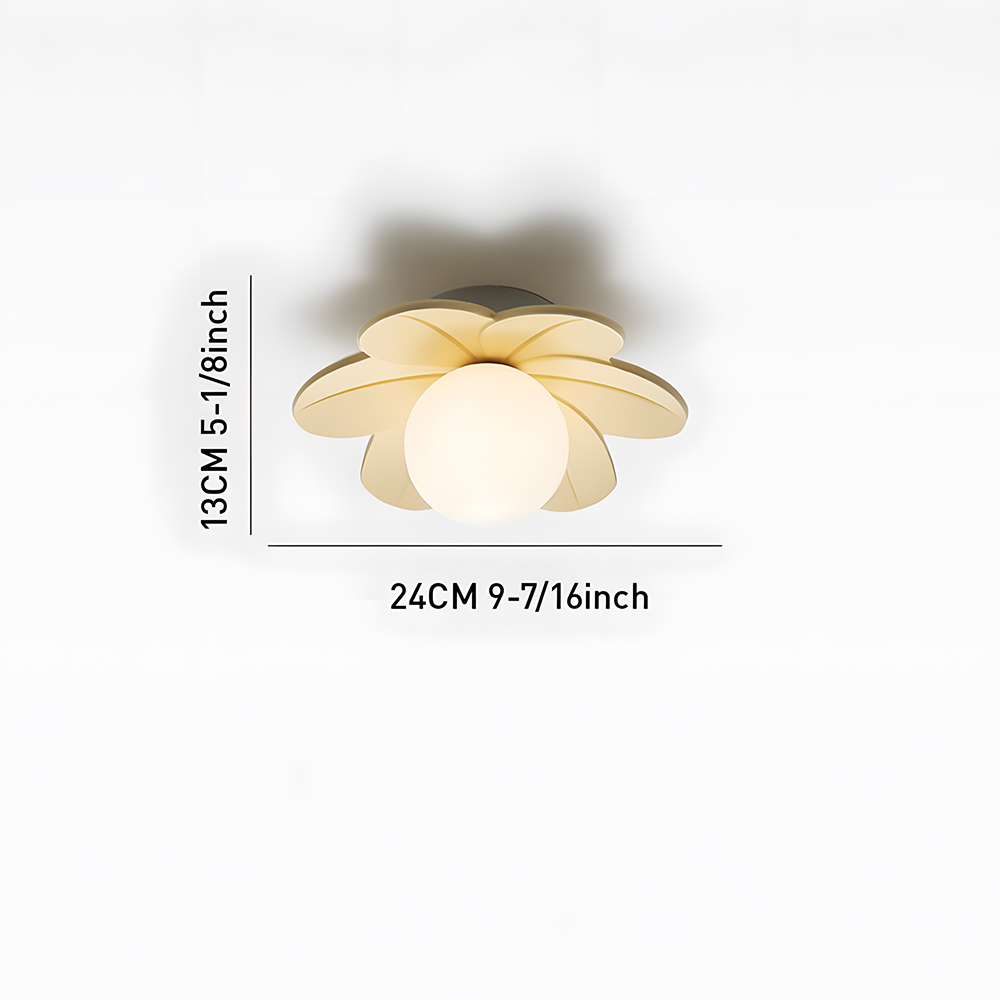 Decorative Colorful Resin Semi Flush Mount Ceiling Lamp 