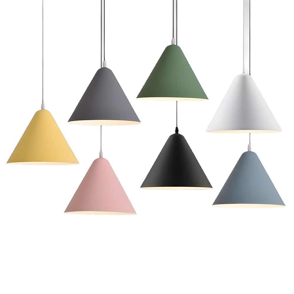Modern Industrial Multi-Color Iron Pendant Light