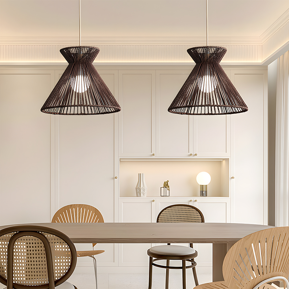 Paper Woven Hanging Lamp for Modern Interiors