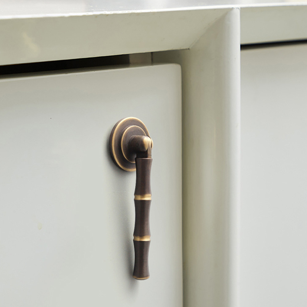 Vintage Antique Brass Ring Pull Cabinet Handles And Knobs