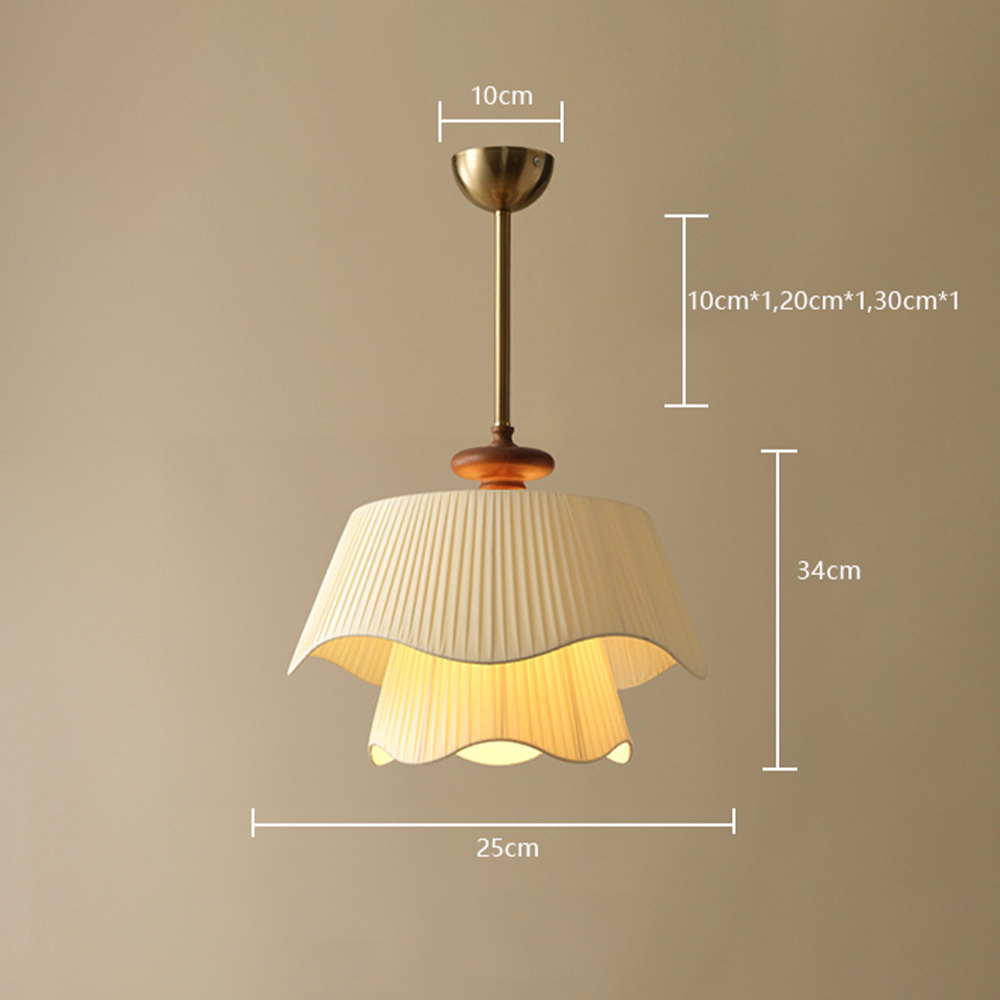 [Copy]Medieval Style Glass Beige Dining Room Pendant Light