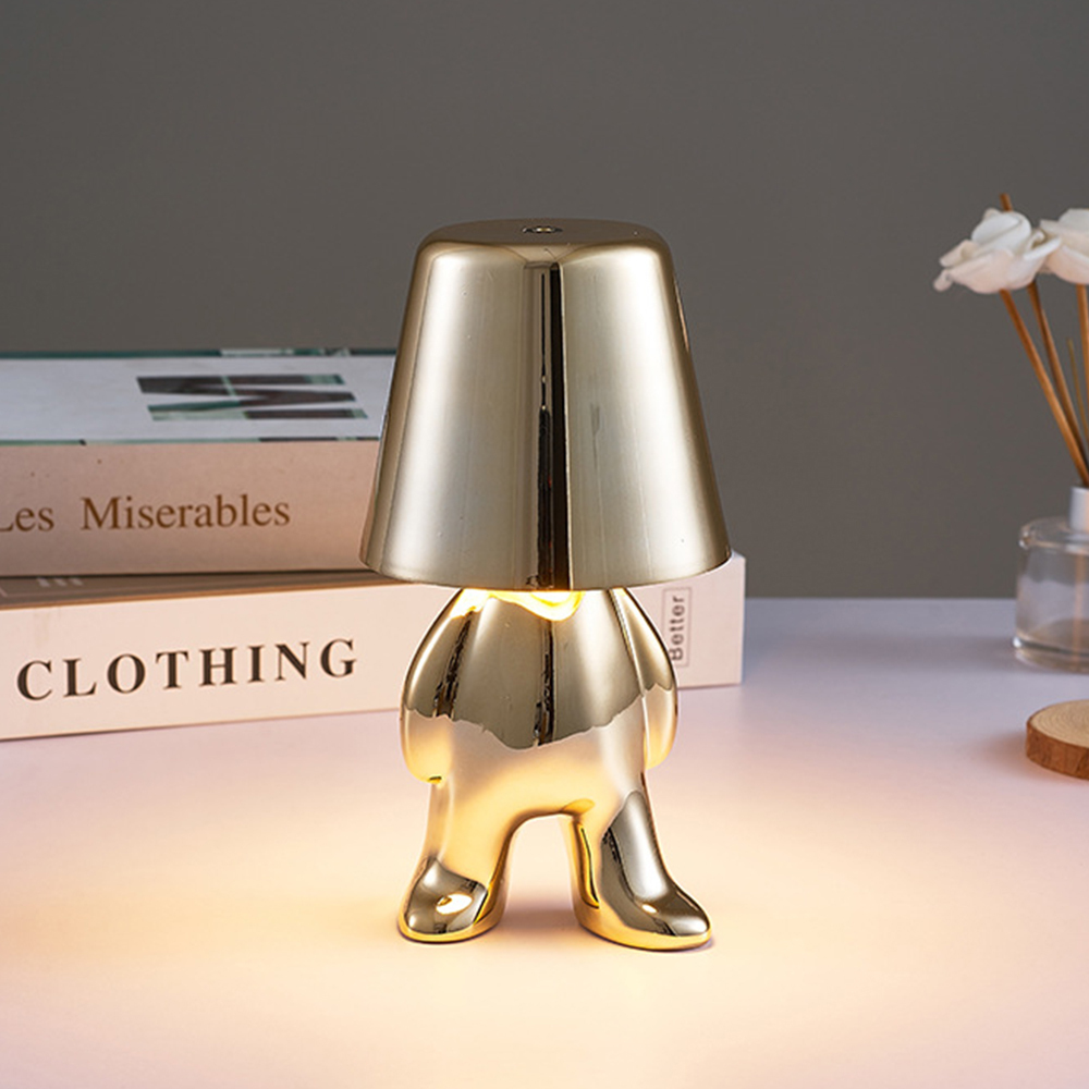 Creative Small Gold and Silver Table Lamps