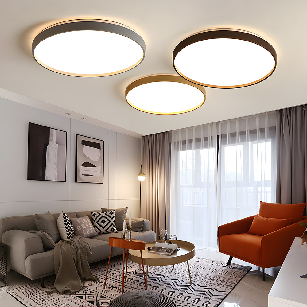 Minimalist Decor Round LED Bedroom Ceiling Lamps
