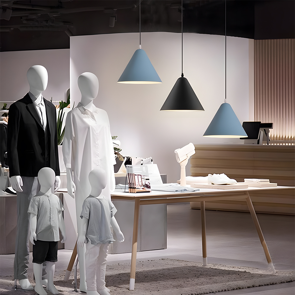 Modern Industrial Multi-Color Iron Pendant Light