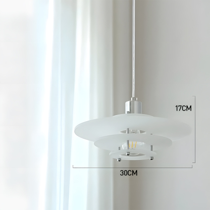Modern UFO Pendant Light Iron Acrylic Multi-Layer Lamp