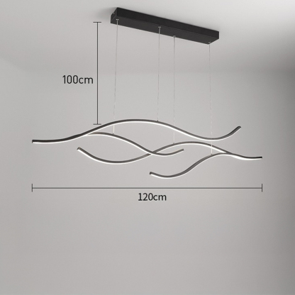 Creative Designer Luxury Nordic-Style Linear Pendant Bar & Cafe Light