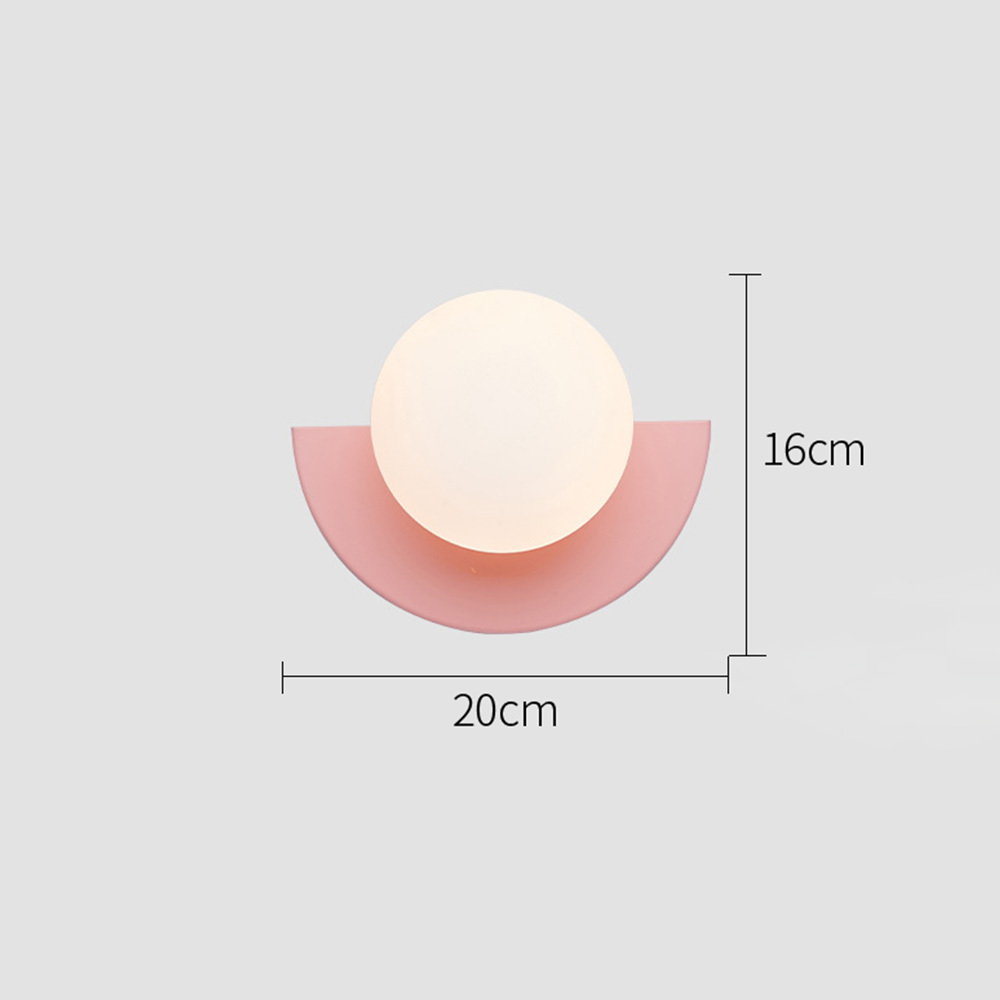 [Copy]Ball Glass Black Wall Lamp Bedside Wall Sconce