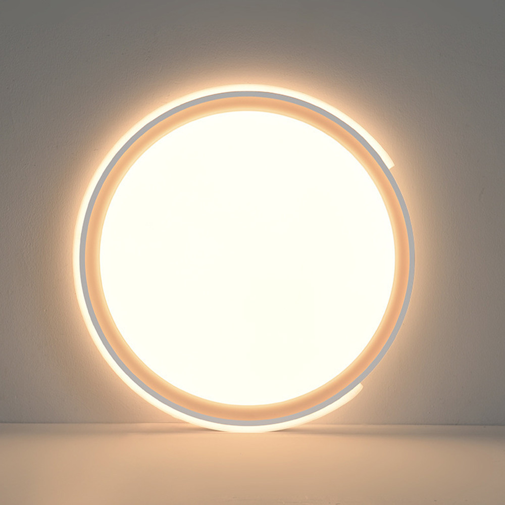 Modern Circle Metal LED Ceiling Light For Bedroom