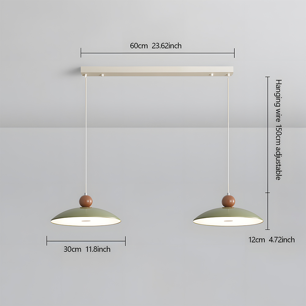 Scandi-Style Cream Minimalist Acrylic Pendant Light