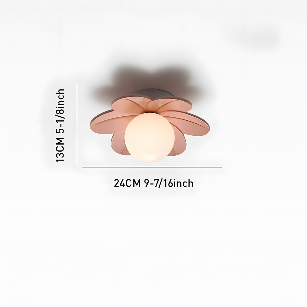 Decorative Colorful Resin Semi Flush Mount Ceiling Lamp 