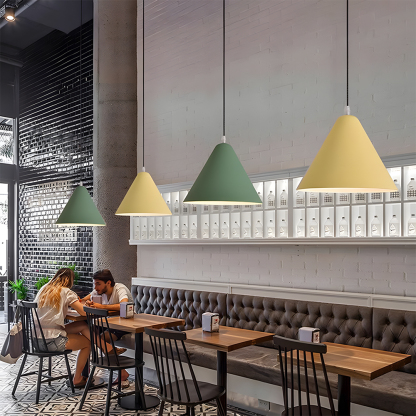 Modern Industrial Multi-Color Iron Pendant Light