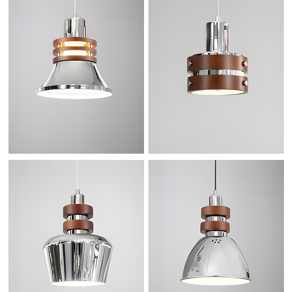 Iron Wood Brown Pendant Light Set