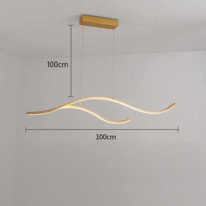 Creative Designer Luxury Nordic-Style Linear Pendant Bar & Cafe Light