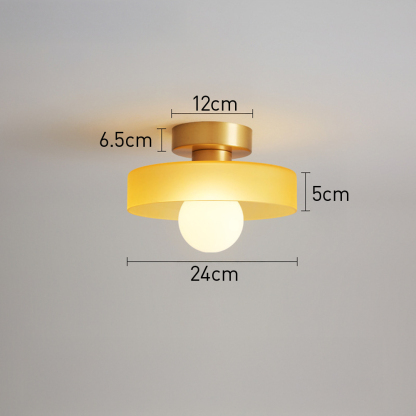 Modern Glass Flush Mount Ceiling Light for Kitchen