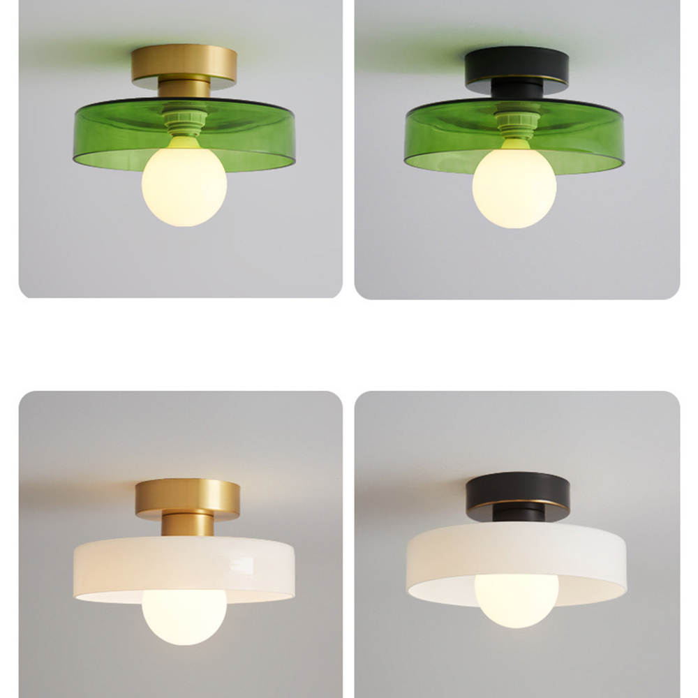 Modern Glass Flush Mount Ceiling Light for Kitchen