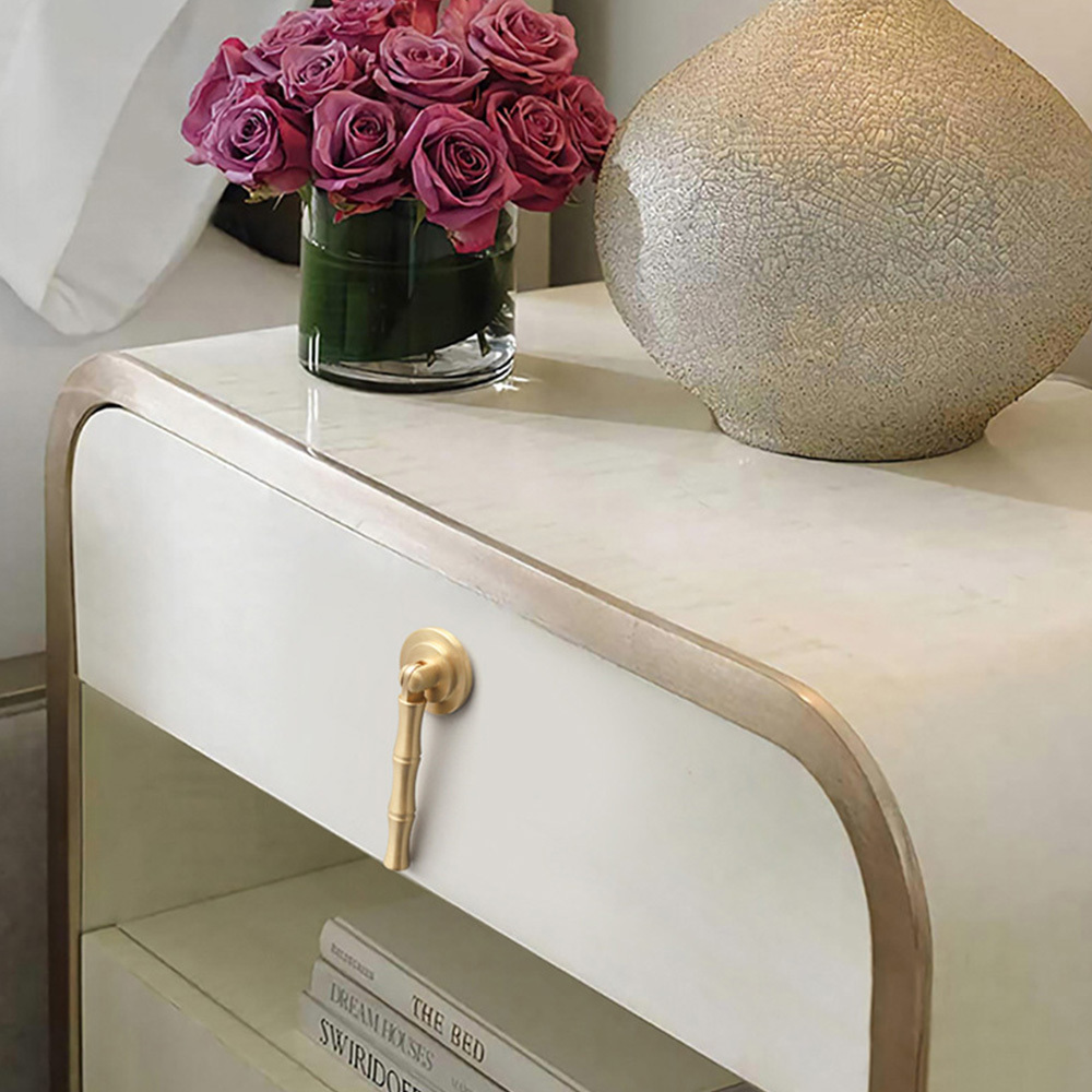 Vintage Antique Brass Ring Pull Cabinet Handles And Knobs