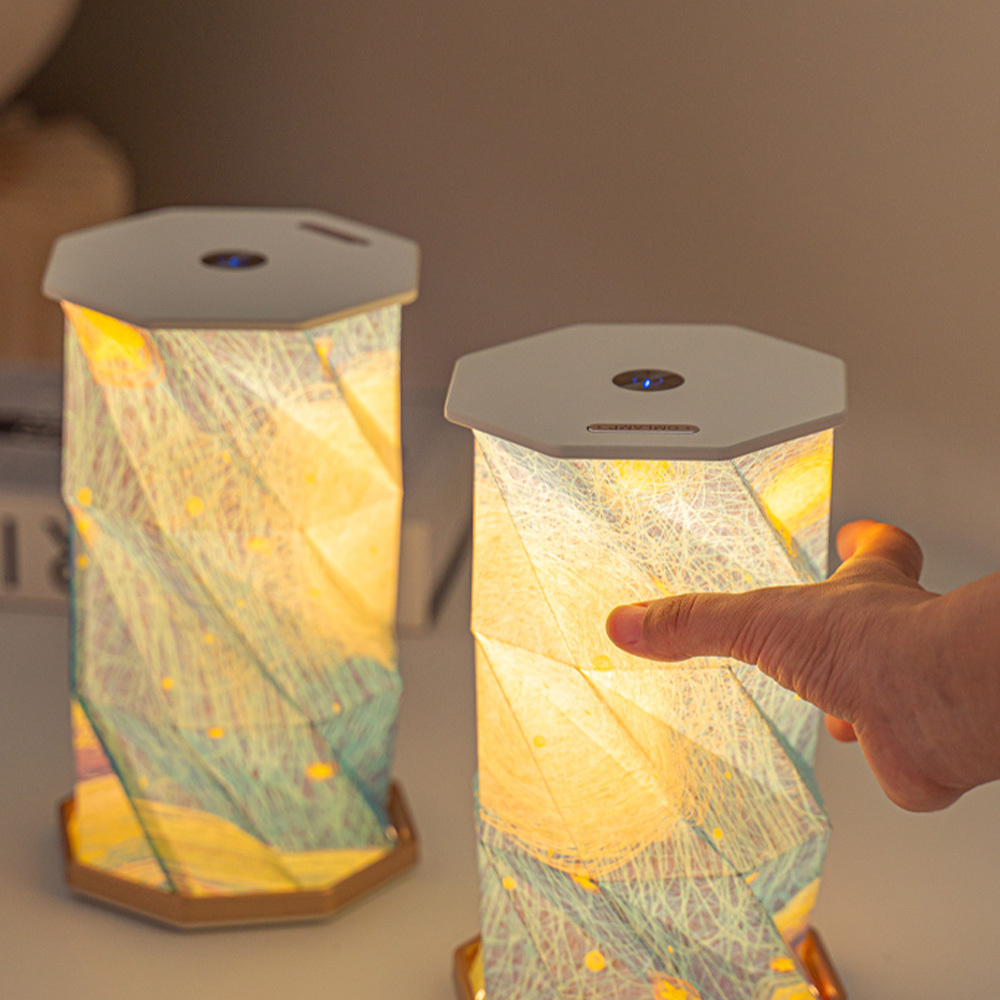 Starry Folding Paper Night Light Birthday Gift Table Light