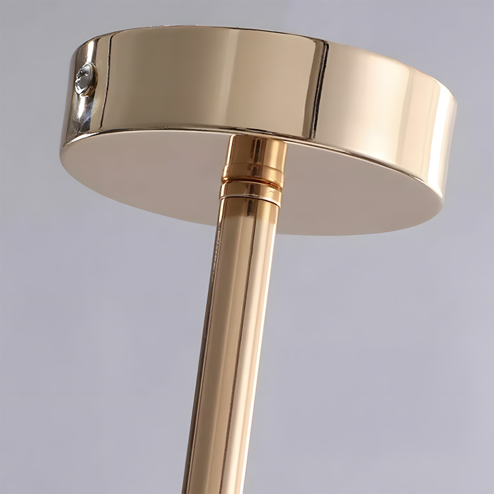 Art Deco Style Vintage Green Glass Chandelier