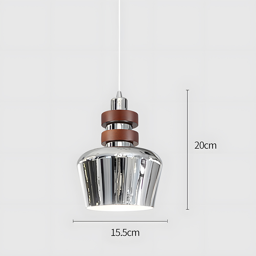 Iron Wood Brown Pendant Light Set