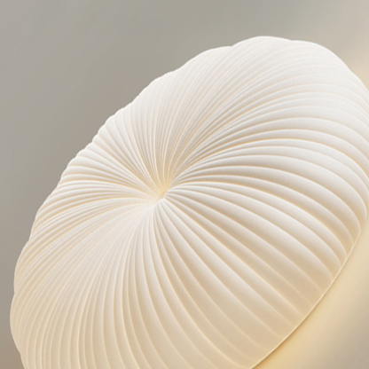 Cream Dimmable Pumpkin White Led Flush Mount Ceiling Light