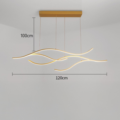 Creative Designer Luxury Nordic-Style Linear Pendant Bar & Cafe Light
