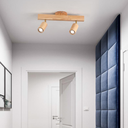 Japanese Minimalist Solid Wood Spotlight for TV Accent Wall