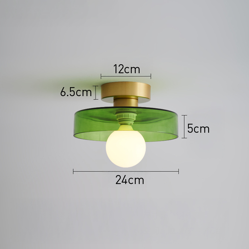 Modern Glass Flush Mount Ceiling Light for Kitchen