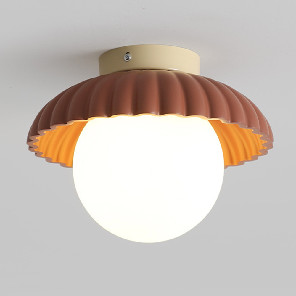 [Copy]Contemporary Iron Wood Ceiling Light For Bedroom 