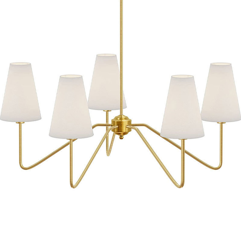 French Country Black Metal Chandelier 