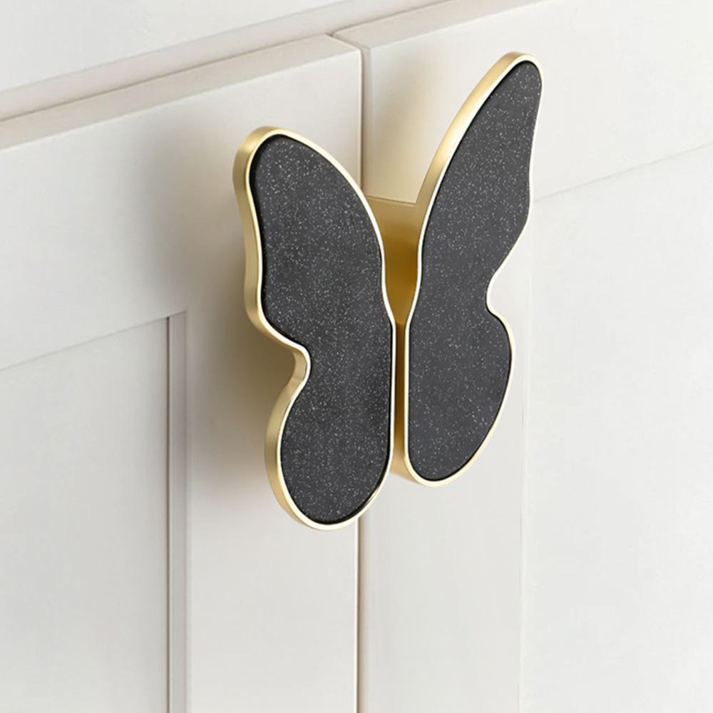 Nordic Shell Resin Butterfly Drawer Pull